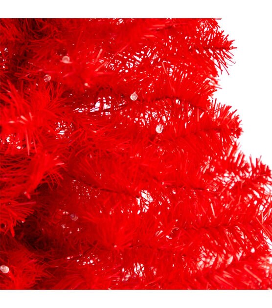 Nearly Natural 3' Warm White Pre Lit Red Pine Christmas Tree, , hi-res, image 5