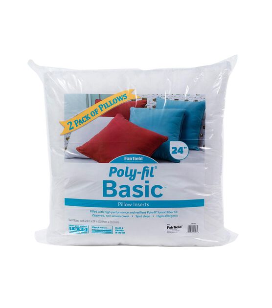 Poly Fil Basic 2PK Pillow Inserts, , hi-res, image 1