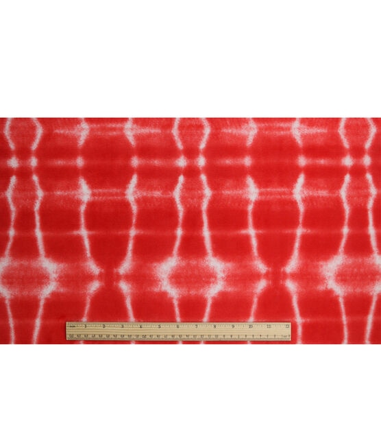 Sew Lush Red Tie Dye Fleece Fabric, , hi-res, image 4