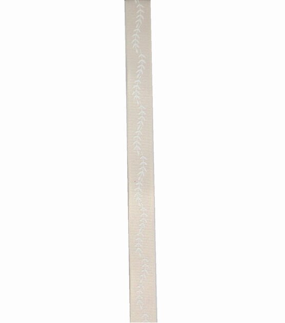 Save the Date 5/8"x15' Blush Ferns Grosgrain Ribbon, , hi-res, image 2