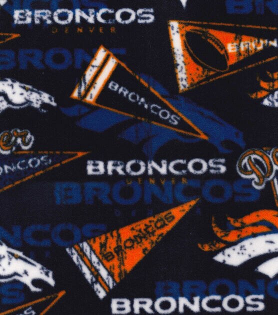 Fabric Traditions Denver Broncos Fleece Fabric Retro, , hi-res, image 2