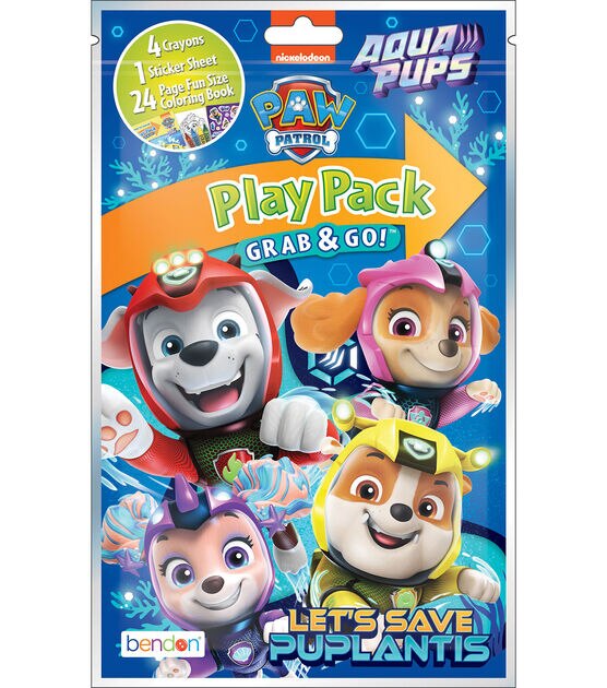 Lot 10 Paw Patrol Play Pack Grab & Go Coloring Bag Party Favors Bendon  Marshall