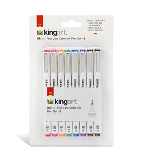 Kingart Inkline Flexible Plastic Nib Fine Line Art & Graphic Pens