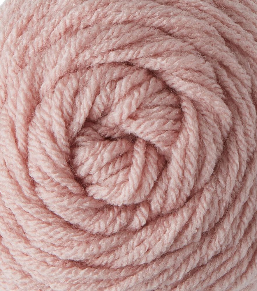 Solid Worsted Acrylic 380yd Value Yarn by Big Twist, Light Rose, swatch, image 6