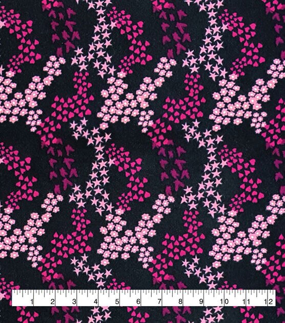 Tiny Pink Icons Super Snuggle Flannel Fabric, , hi-res, image 3