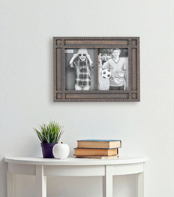5" x 7" Gray Wood 2 Picture Wall & Tabletop Picture Frame, , hi-res, image 6