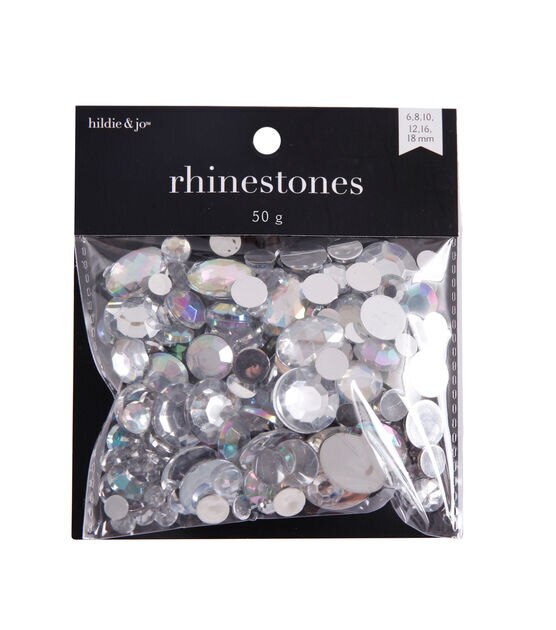 50g Iridescent Flatback Rhinestones by hildie & jo