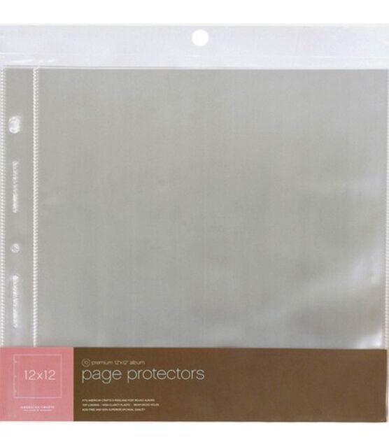 Page Protectors 12"X12" Top Loading For Postbound & D Ring
