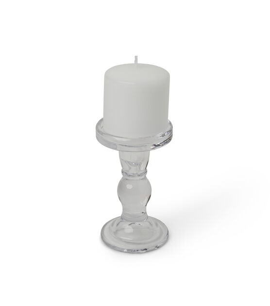 3" x 5.5" Glass Pillar Candleholder by Hudson 43, , hi-res, image 2