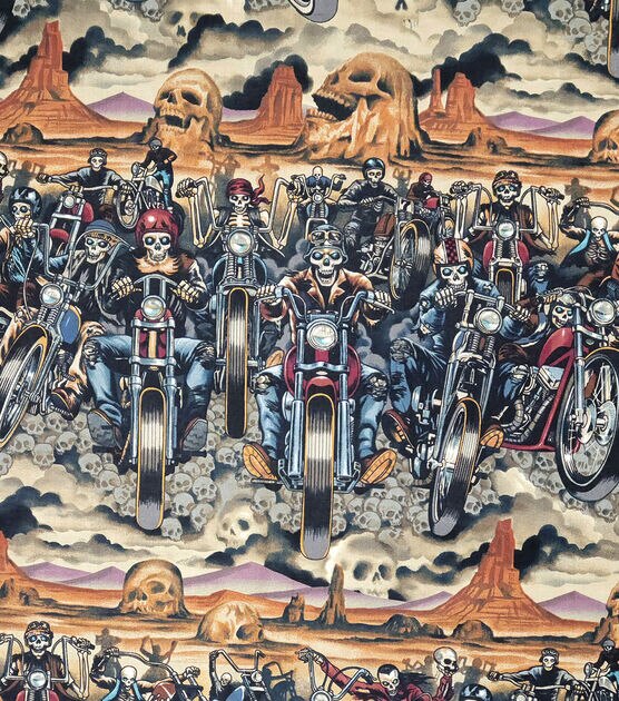 Alexander Henry Riders On The Storm Novelty Cotton Fabric