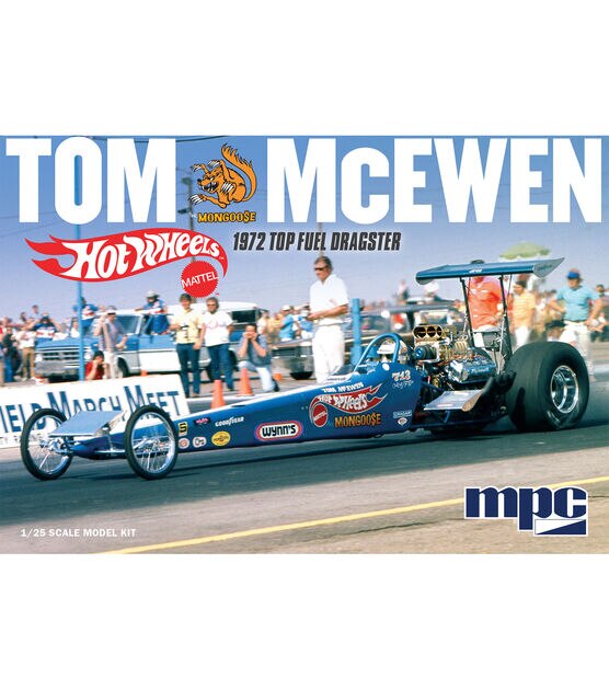 MPC Tom Mongoose McEwen 1972 Top Fuel Dragster 1:25 Scale Model Kit