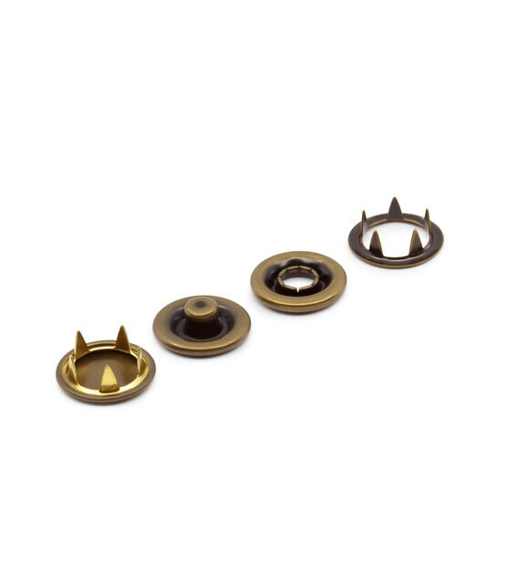 Button Snaps Solid Brass 5/16 10 Complete Sets ⋆ Hill Saddlery