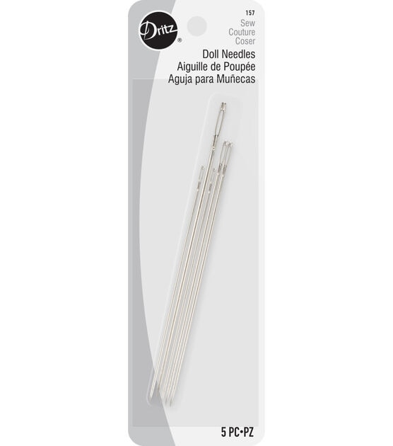 Dritz Doll Hand Needles, Assorted Sizes, 5 pc