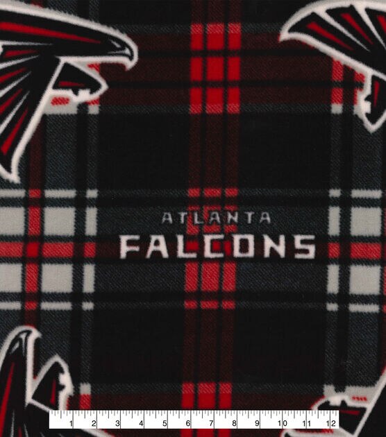 Fabric Traditions Atlanta Falcons Fleece Fabric Plaid