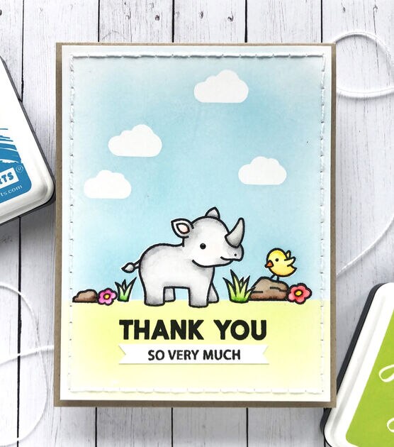 Hero Arts Lawn Fawn Clear Stamps Big Thanks, , hi-res, image 3