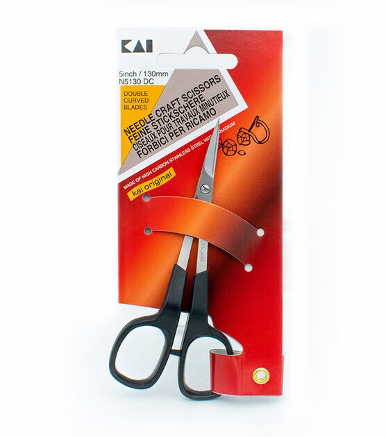 Kai 5130dc 5" Double Curved Embroidery Scissors