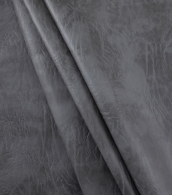 Yaya Han Cosplay Gray Distressed Faux Leather Fabric, , hi-res, image 4