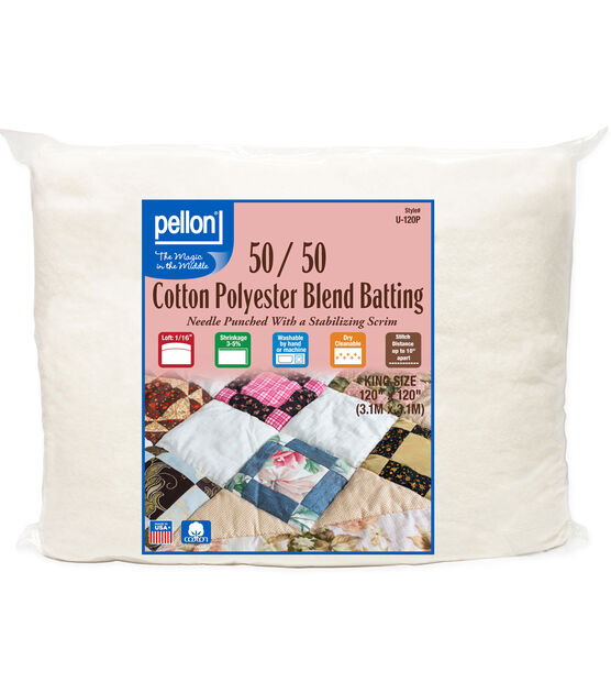 Pellon 50/50 Cotton Poly Blend Batting King