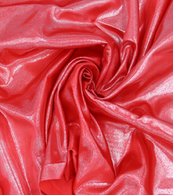 Glitterbug Liquid Satin Fabric Red | JOANN