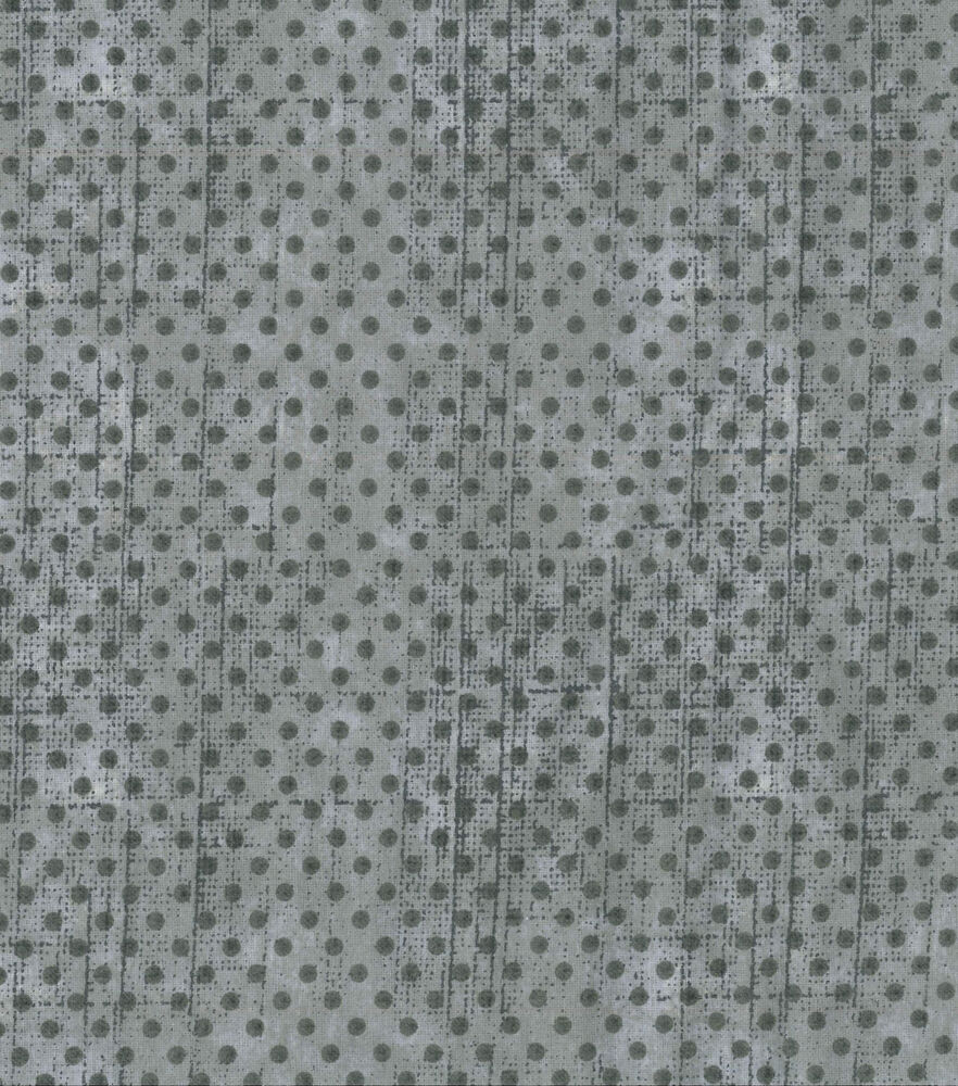 108" Wide Dots Flannel Fabric, 108 Gray Dot, swatch