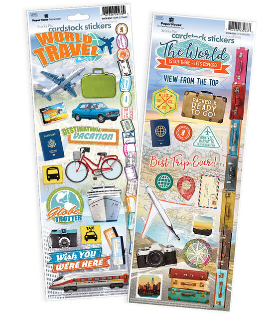 Paper House World Travel & Big Adventure Stickers
