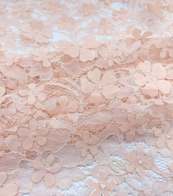 Blush Lace Fabric -  Canada