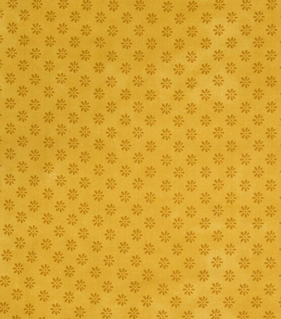 Yellow Ditsy Floral Quilt Cotton Fabric by Keepsake Calico, , hi-res, image 2