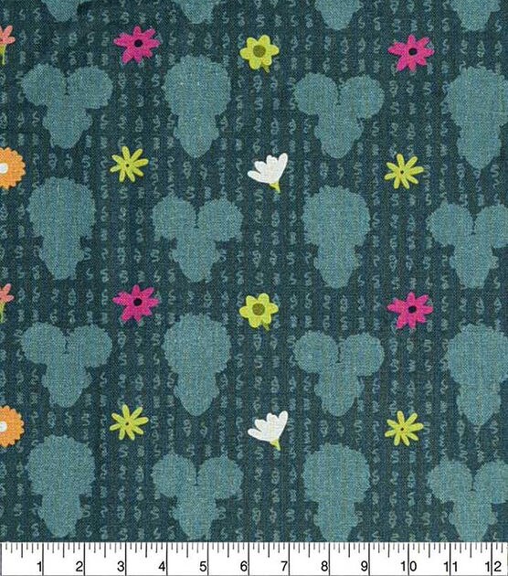 Shae Anthony Coiffed Crown Tonal Teal Premium Print Fabric, , hi-res, image 2