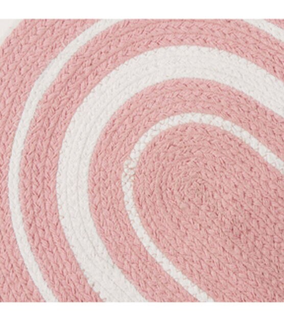 Design Imports Pink Stripe Heart Shaped Pet Mat 20" x 20", , hi-res, image 3