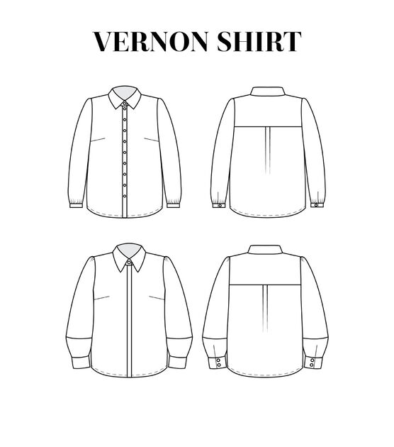 Cashmerette Size 12 to 32 Women's Vernon Shirt Sewing Pattern, , hi-res, image 10