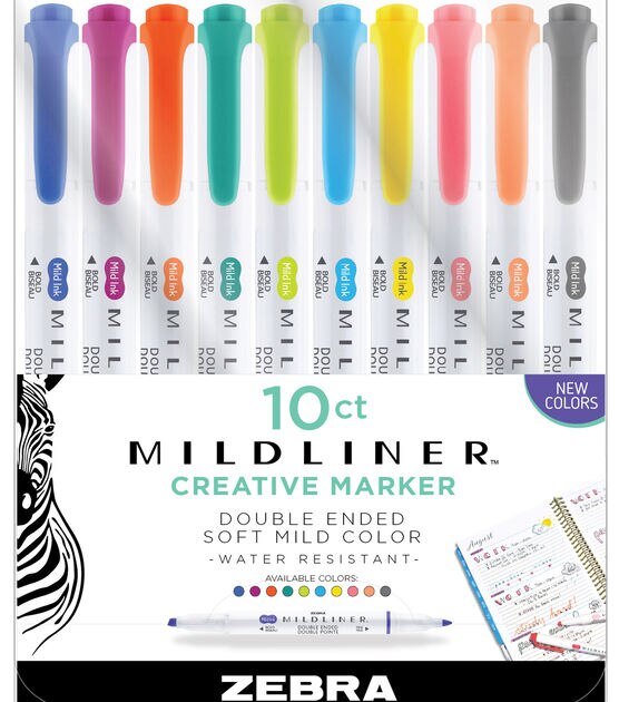 Zebra Mildliner Highlighter Set of 10