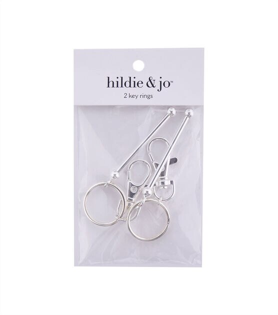 2pk Sliver Key Rings by hildie & jo