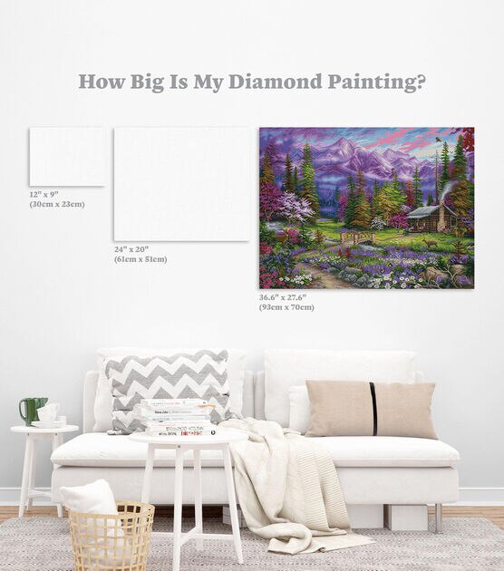 Diamond Art Club 36.5" x 27.5" Inspiration of Spring Meadow Painting Kit, , hi-res, image 4
