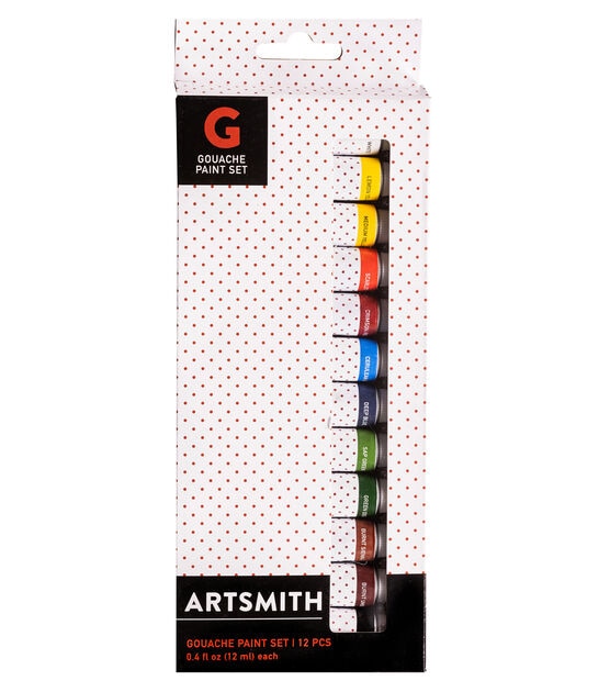 12ml Gouache Paint Set 12ct by Artsmith