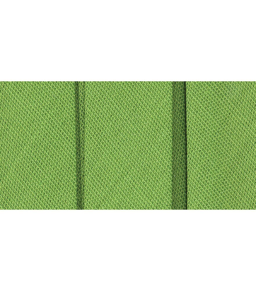 Wrights 1/2" x 3yd Extra Wide Double Fold Bias Tape, Green Glow, swatch