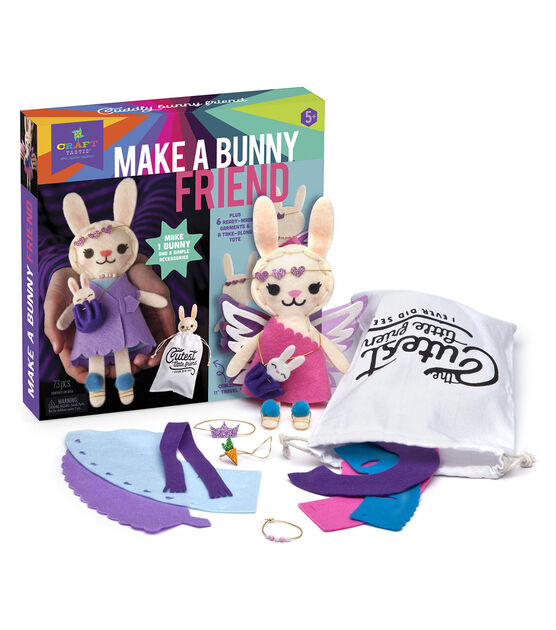 Craft Tastic 73ct Make A Bunny Friend Kit, , hi-res, image 7