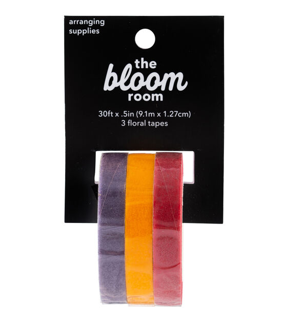 1/2" x 30' Orange Purple & Red Floral Tape by Bloom Room