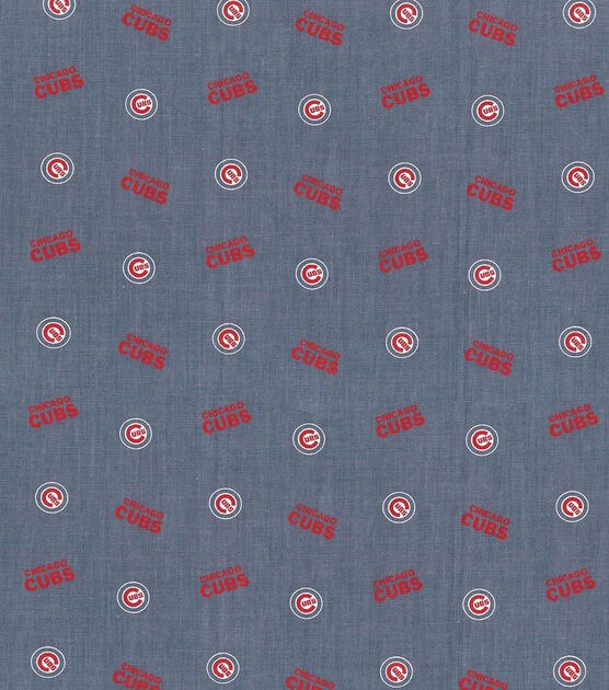 Fabric Traditions Chicago Cubs Chambray Fabric, , hi-res, image 2