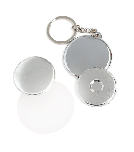 We R Memory Keepers Button Press Backers Key-chain-kit Makes 3 15 Pieces  661074 