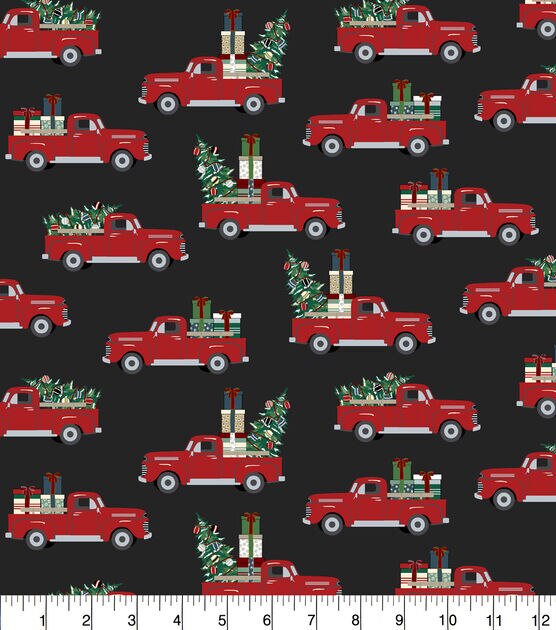 Red Truck With Treats Christmas Cotton Fabric, , hi-res, image 2