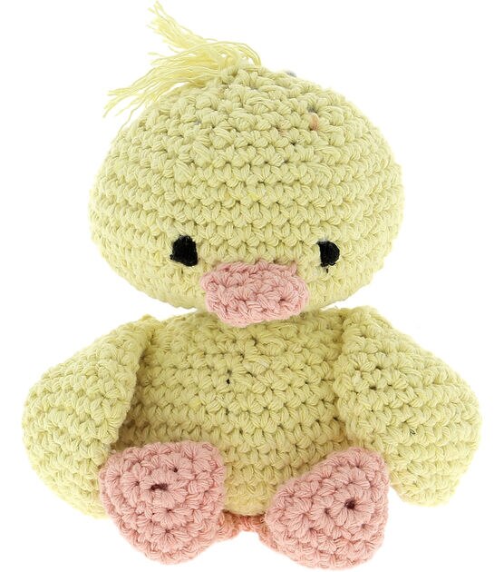 Hoooked Yellow & Peach Duckling Danny Crochet Kit, , hi-res, image 3