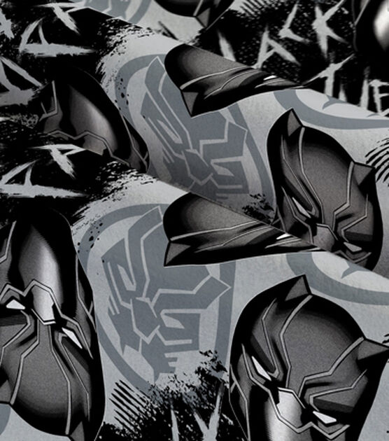 Black Panther Graffiti Fleece Fabric, , hi-res, image 3