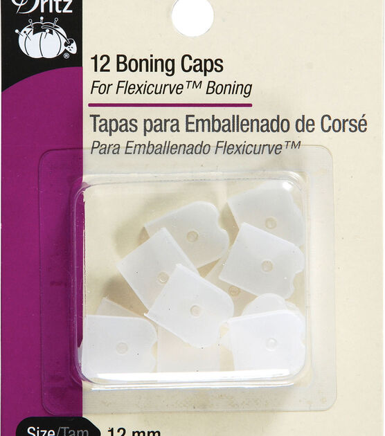 Dritz Boning Caps Clear 12pcs