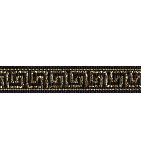 Black Greek Key Band Trim, , hi-res, image 2