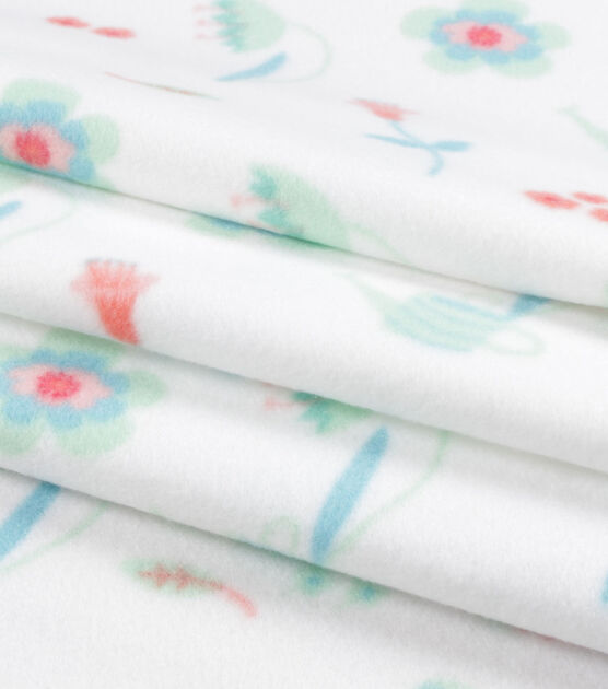 Pink Bunny Blizzard Fleece Fabric, , hi-res, image 2