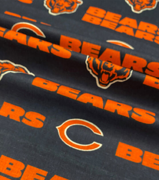 Fabric Traditions Chicago Bears Cotton Fabric Mascot Logo, , hi-res, image 3