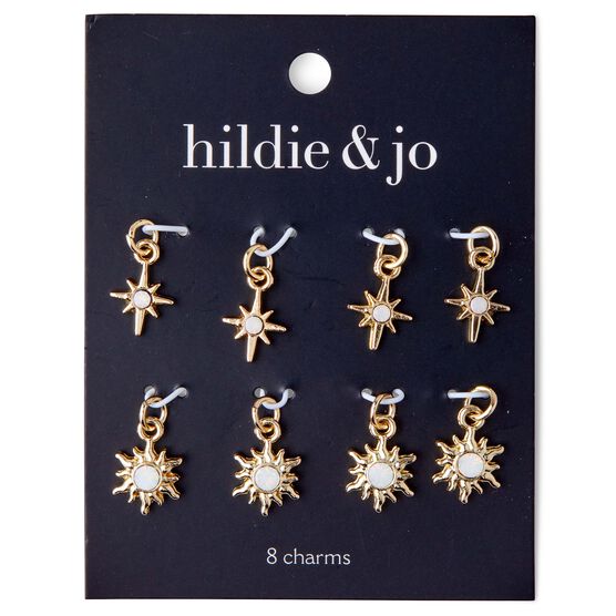 8ct Sun & North Star Charms by hildie & jo