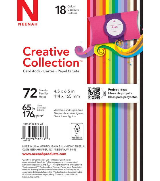 Creative Collection Cardstock Starter Pack 4.5"X6.5" 18 Bold, , hi-res, image 2