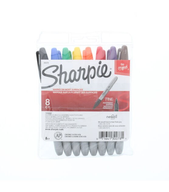 Sharpie Fine Point Marker Set of 8 with Pouch