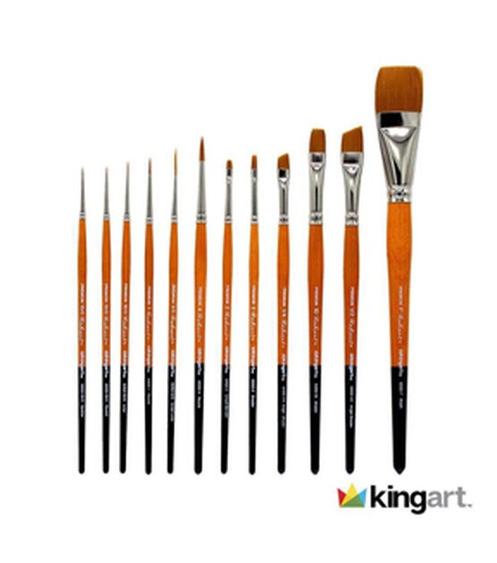 KINGART Radiant Taklon Brushes Set of 12, , hi-res, image 7